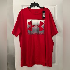 Men’s big and tall red under armour tshirt. Size 4XL NWT